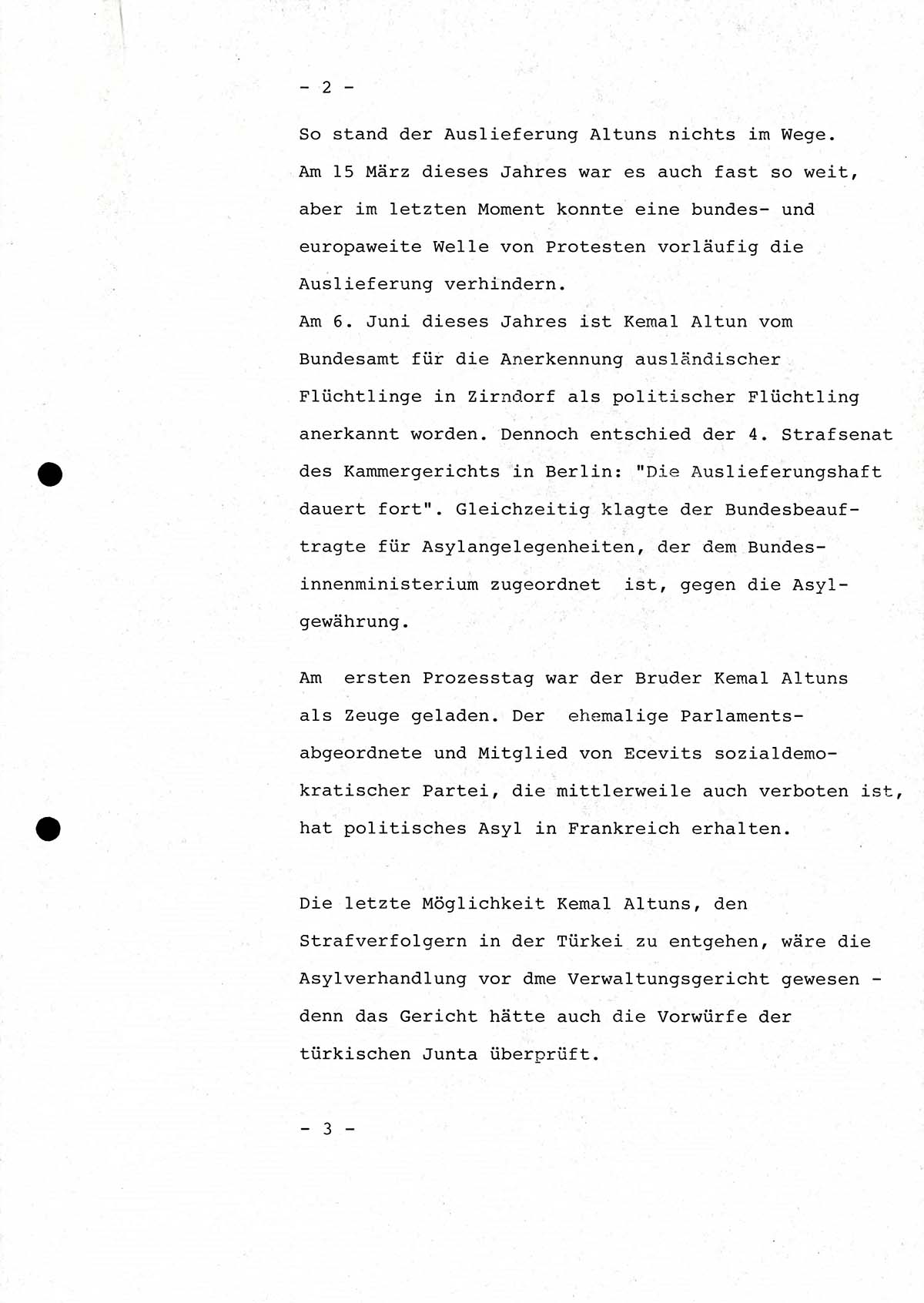 Manuskript zum Panorama-Beitrag: Der Fall Kemal Altun