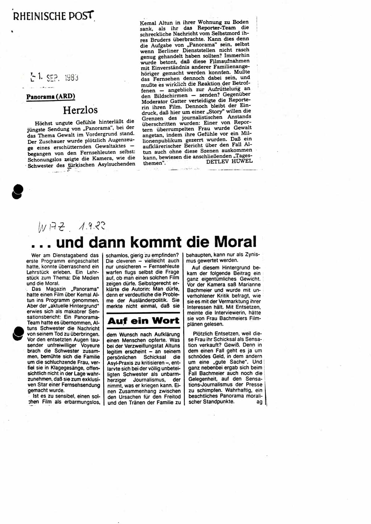 Pressespiegel zum Verstoß gegen den Staatsvertrag des NDR