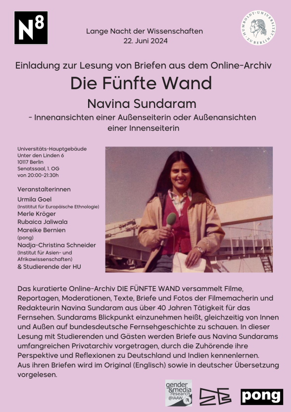 Poster für die Lesung.